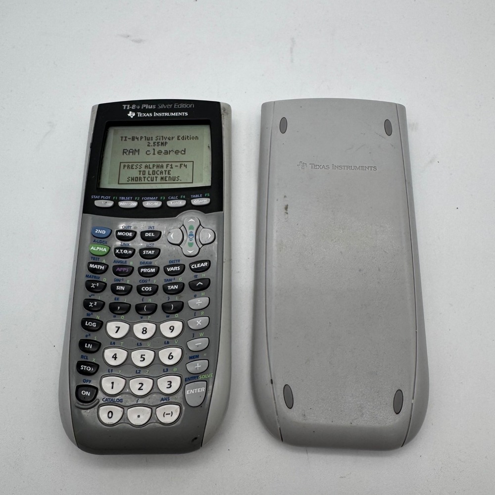 TI-84 Plus Silver‎ Edition Graphing Calculator Tested Education Tool